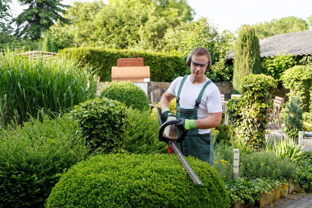  Bei Arbeiten mit motorisierten Gartengeräten immer Schutzausrüstung tragen.
