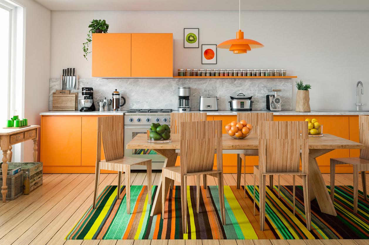 Orange Farbe fürs Esszimmer